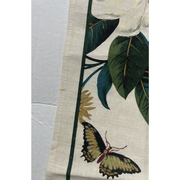 Williamsburg Linen Floral Tea Kitchen Towel Table Topper 15.5" X 26.5" - Picture 4 of 7